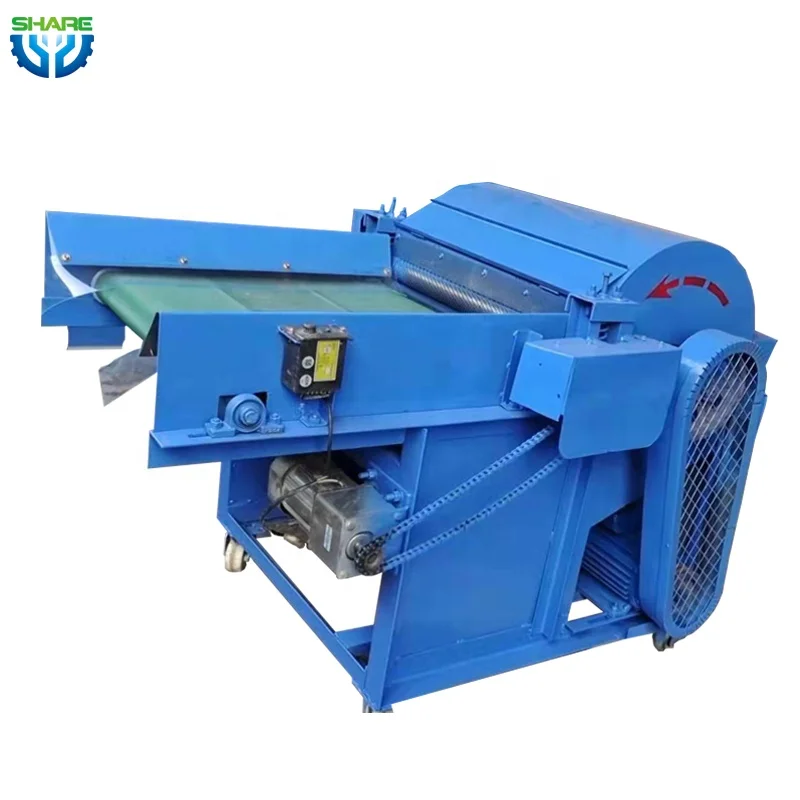 

Automation Small Fabric Wool Cotton Fiber Opening Machine Cotton Waste Yarn Textile Opener