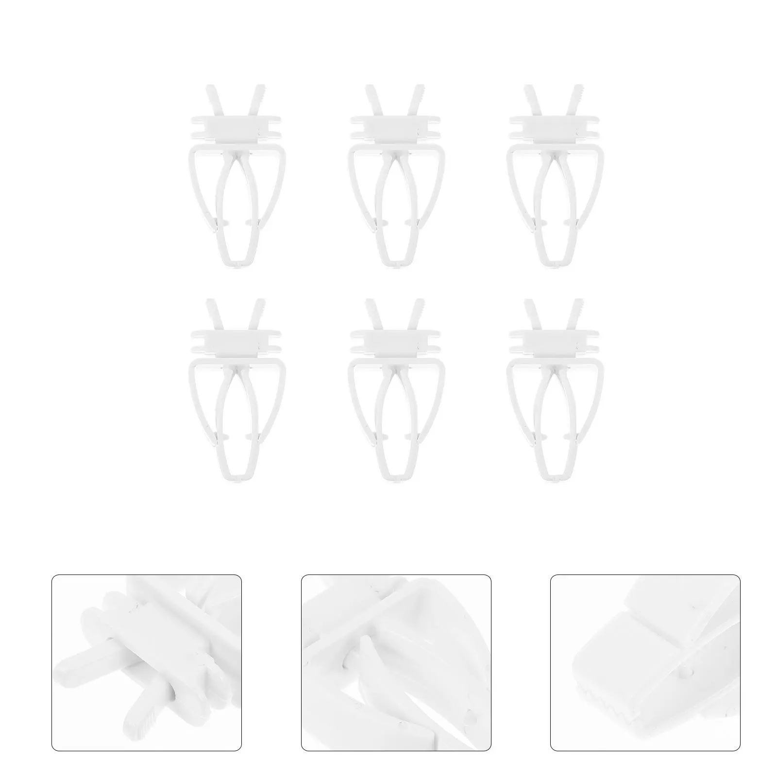 

6Pcs Parrots Fruit Forks Plastic Bird Food Holders Cage Clips Vegetable Holder Pet Supplies Parrots Fruit Fork