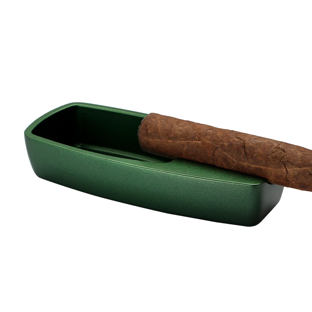 Galiner 1 Slot Cigar Ashtray Holder Metal Travel Cigarette Holder Tobacco Ash Tray Smoking Accessories