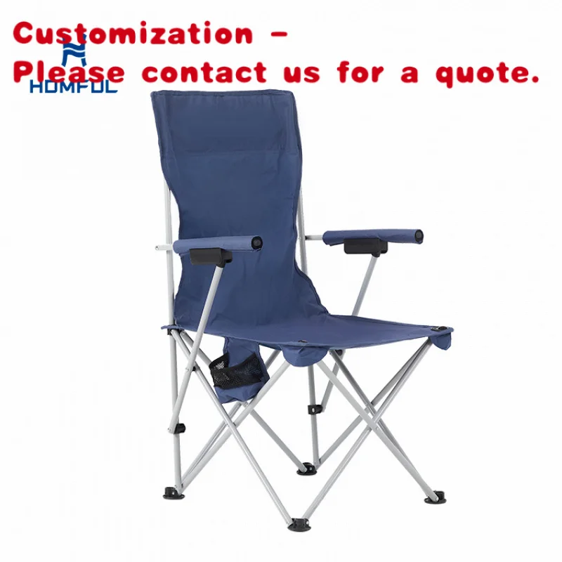custom.HOMFUL Custom New Structure Lightweight Foldable Outdoor Camping Folding Chair with Comfortable Armrest