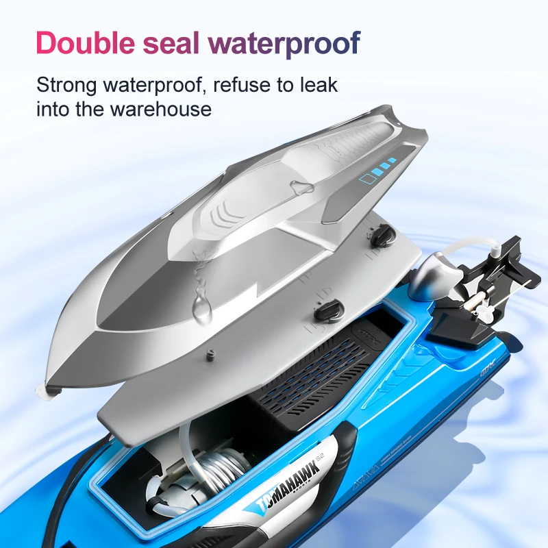 Bateau télécommandé – modèle de bateau à eau rechargeable à grande