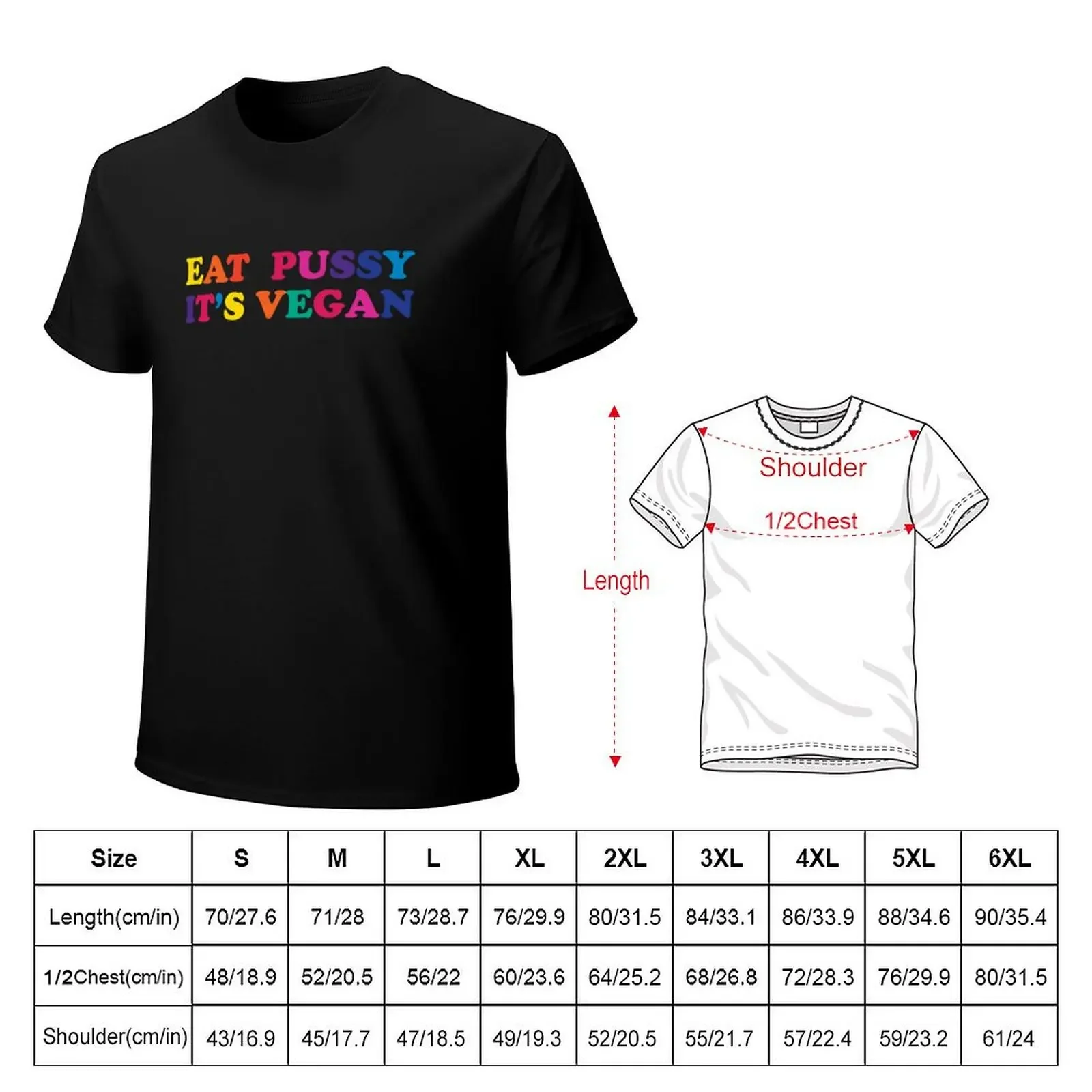 EAT PUSSY IT'S VEGAN T-Shirt animal prinfor boys quick drying summer top mens designer t shirt