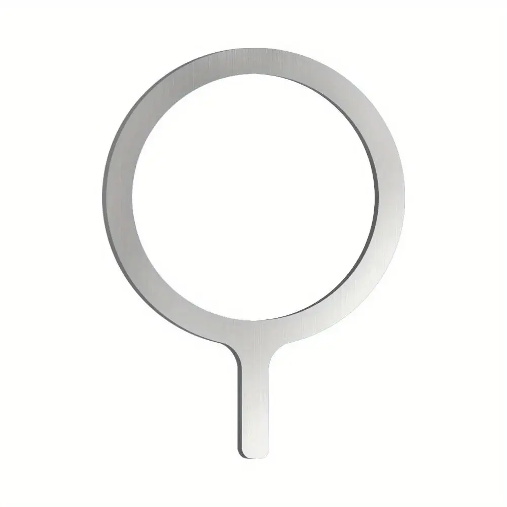 1/5 قطعة المغناطيس المغناطيسي لوحة معدنية حلقة Q التصميم العالمي صفائح حديد ملصق Magsafe شاحن لاسلكي الفولاذ المقاوم للصدأ