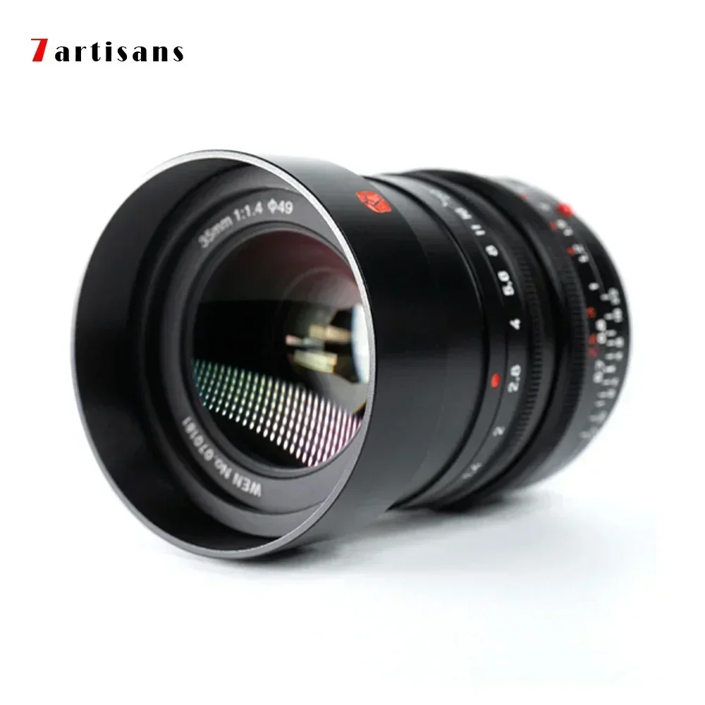 

7artisans M35mm F1.4 Full Frame Manual Focus Prime Lens for Leica M Camera M2 M3 M4 M8 M9 M10 Leica M Mount Lens with adapter