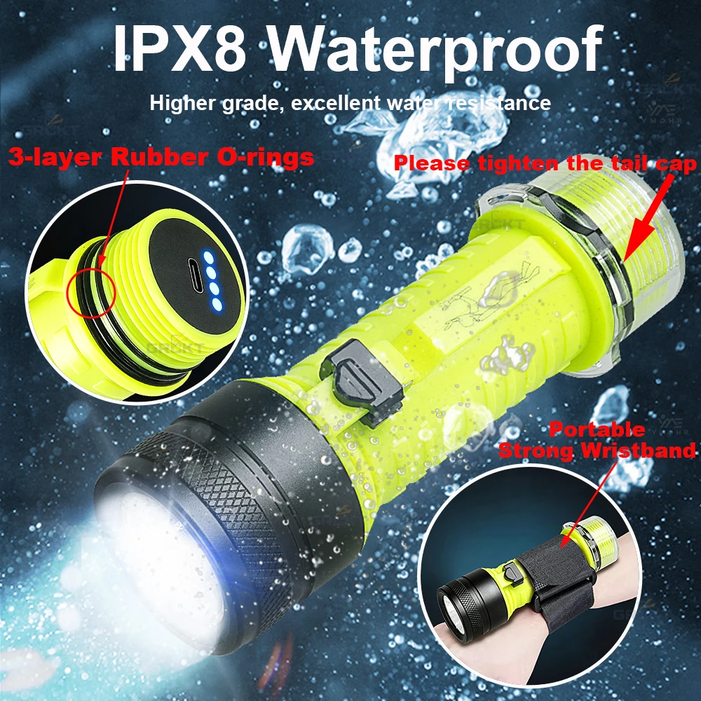 Neue XHP90-Tauchlampe, Unterwa – Underwater Flashlight Bewertung und Preis