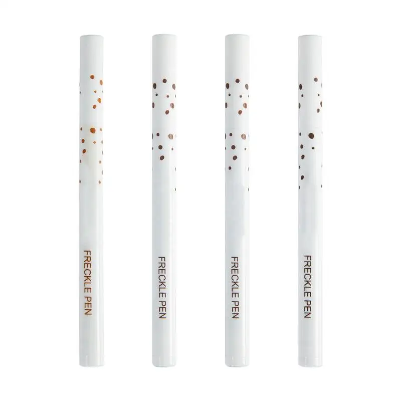 Pluma de pecas falsas para cara, resistente al agua, pluma de pecas falsas realistas, pluma de simulación de manchas falsas, maquillaje hundido, pluma de pecas marrón suave