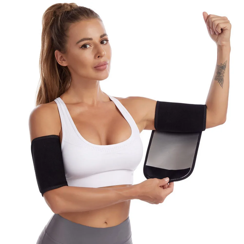 

1Pair Slimming Arm Bands Adjustable Sleeve Women Sauna Armlets Burn Fat Fast Tone Arms Workout Fitness Tool Fitness Armlets