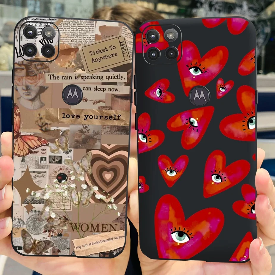 For Motorola Moto G 5G Case Luxury Painted Phone Case Soft Silicone TPU Fundas For Motorola Moto G 5G Plus MotoG Back Cover Bags