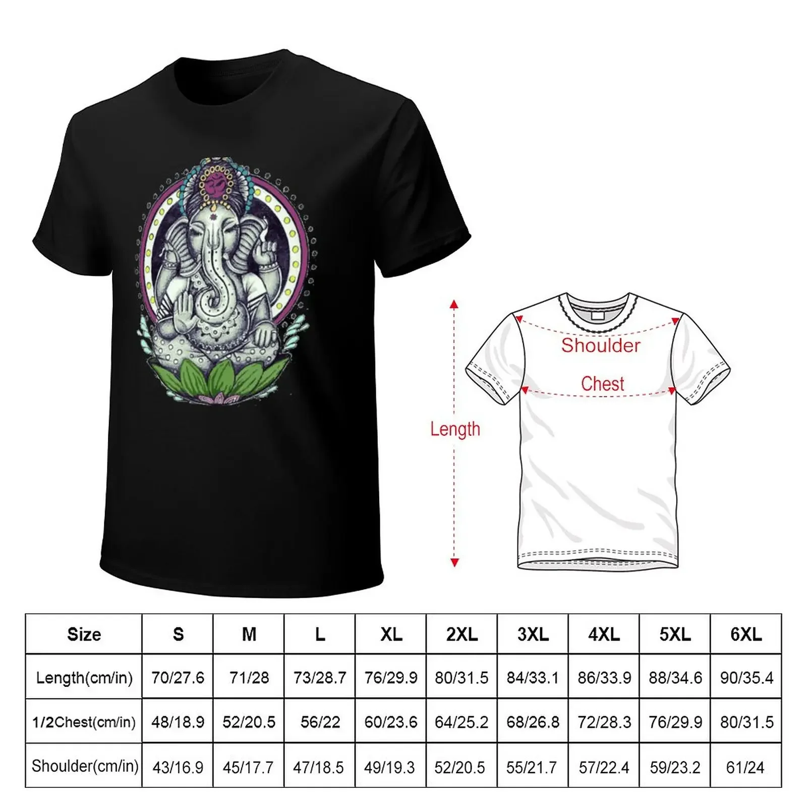 Ganesha Yoga T-Shirt vintage boys whites t shirt men