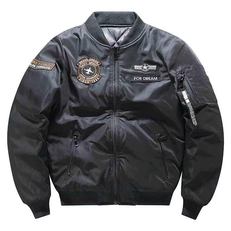 Large Size 7XL Winter Military tactical Male Army MA-1 Flight Bomber Jacket Baseball Varsity College Pilot Air Force Coat Men