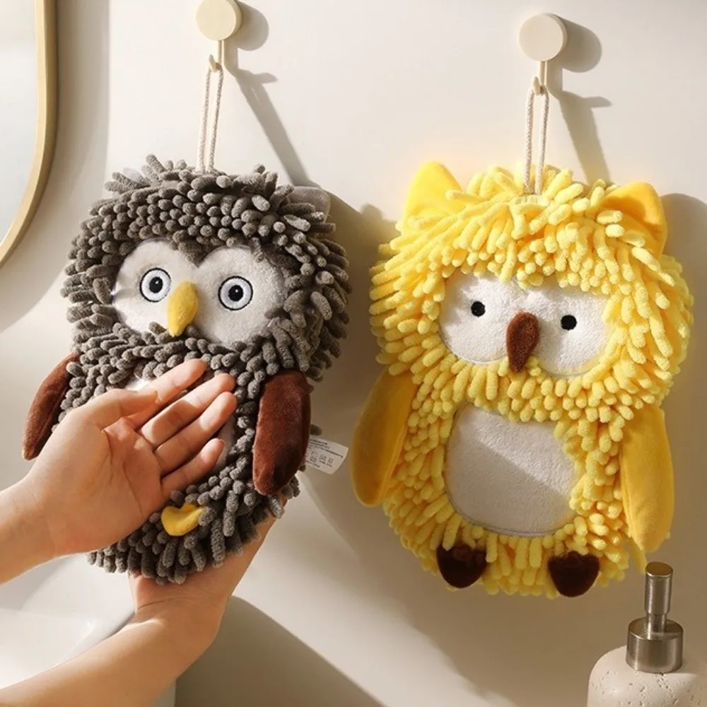 

Absorbent Cartoon Animal Hand Towel Soft Fast Drying Absorbent Hand Towel Eco-Friendly Thickened Hanging Hand Towel Restaurant