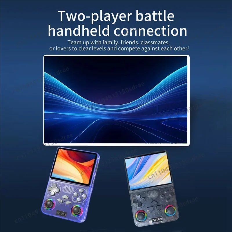 J36 Ultra 3.5 Inch Video Portable Game Player Handheld Retro Game Console 64G 20000 Games Supports 20+ Simulators