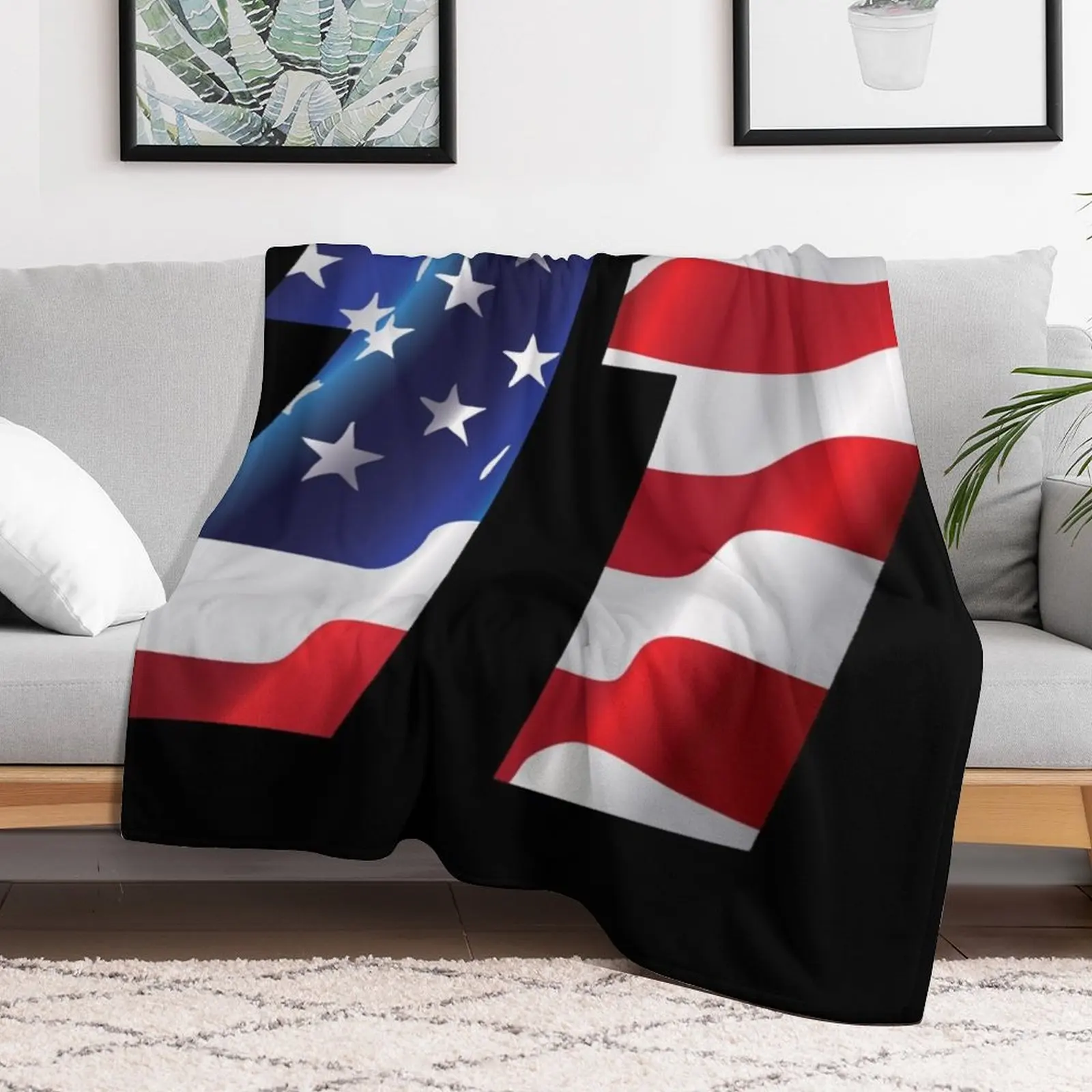 Denny Hamlin USA 11 Throw Blanket Warm Cozy Throw Blanket for Living Room Couch