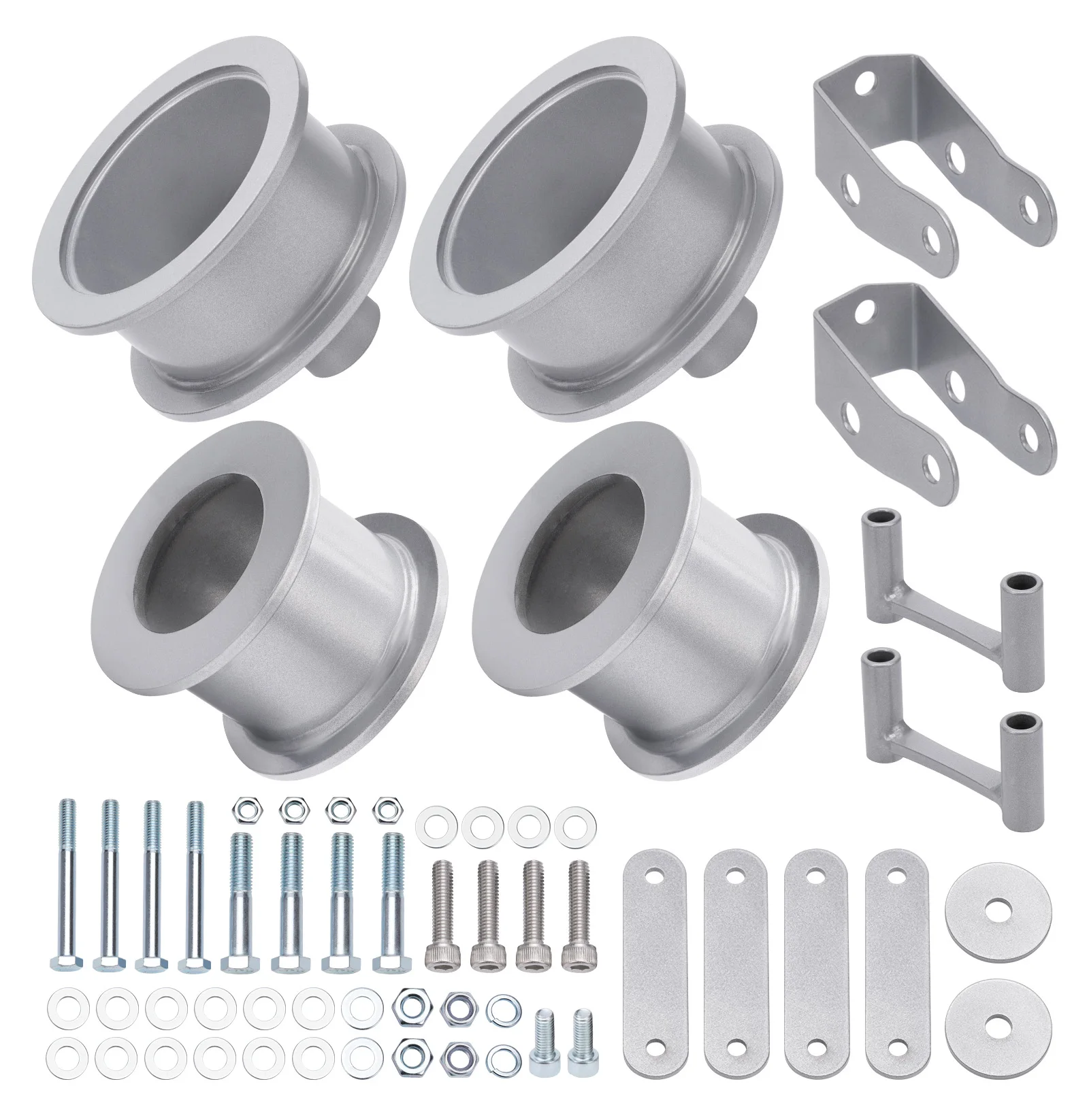 

Front 3'' Rear 3'' Lift Leveling Kit For Jeep Wrangler JK 2007-2018 Carbon Steel