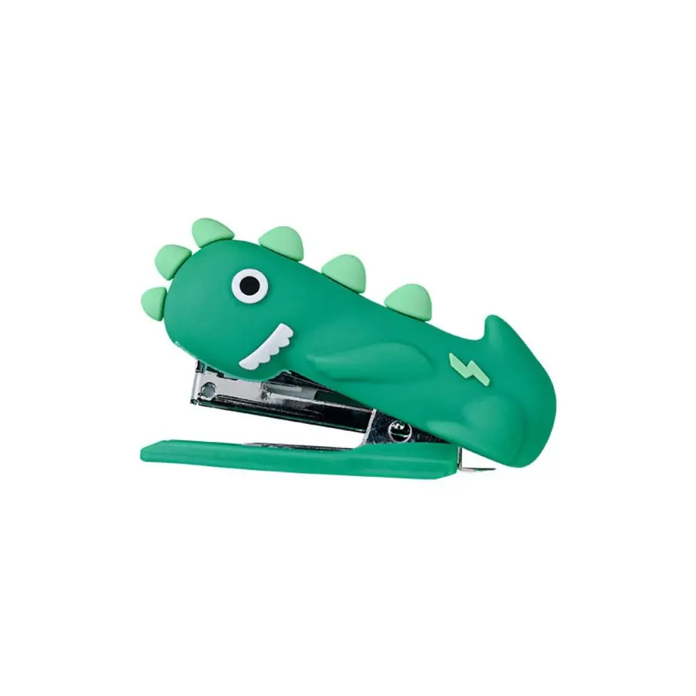 

Cute Cartoon Mini Dinosaur Stapler Decorative Silicone Portable Stapler Handheld Paper Stapling Tool For Desk Stationery