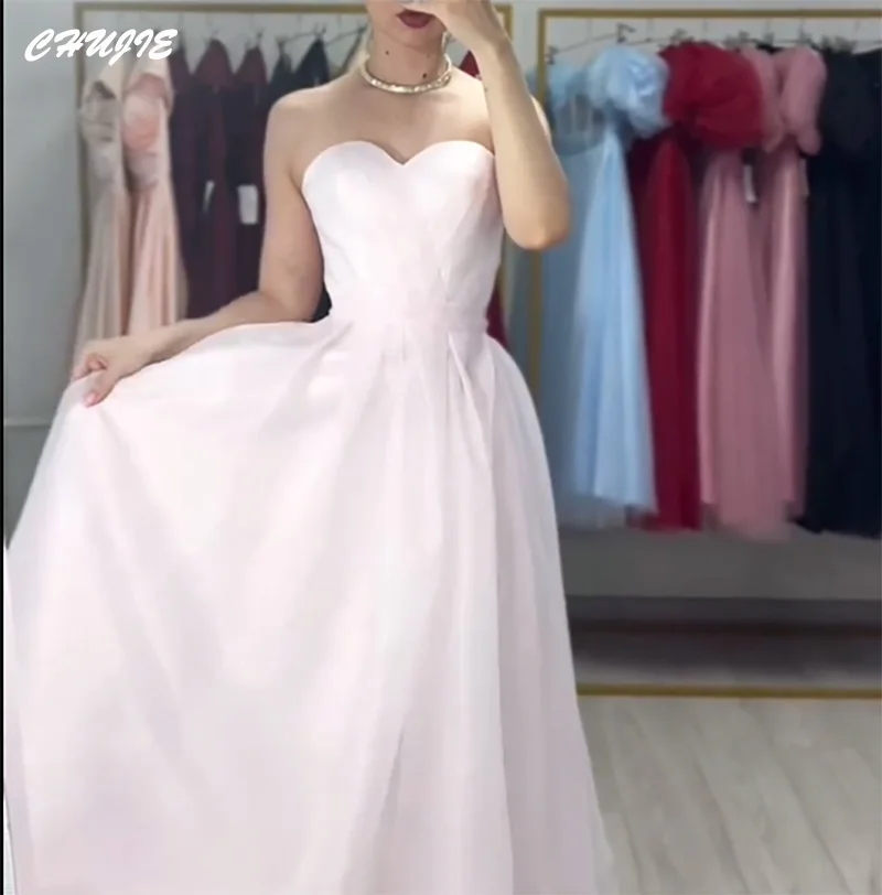 Tule mangas curtas vestido de baile querida vestidos de noite personalizado uma linha chá comprimento plissado vestidos de festa de aniversário robe soirée