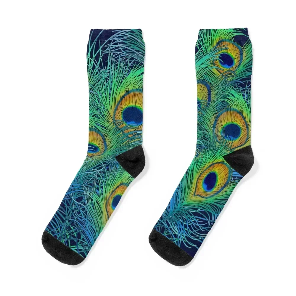

peacock pattern for women Socks retro New year's FASHION set Socks For Women Men's
