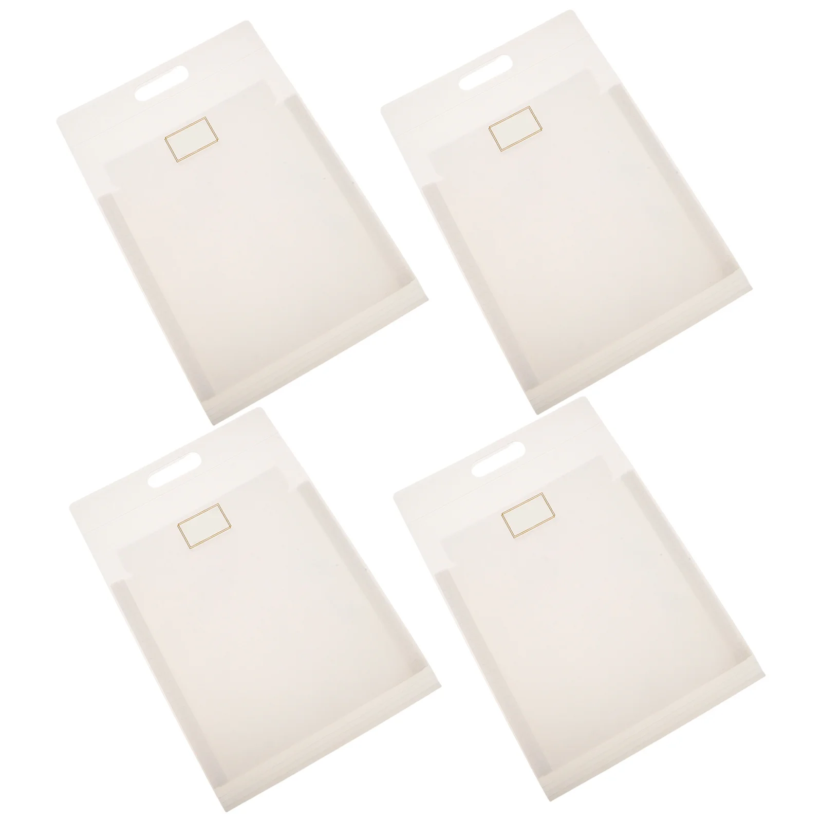 4Pcs A4 Plastic Accordion File Organizer Expandable Folder with Handle Document Storage Bag for Office and School