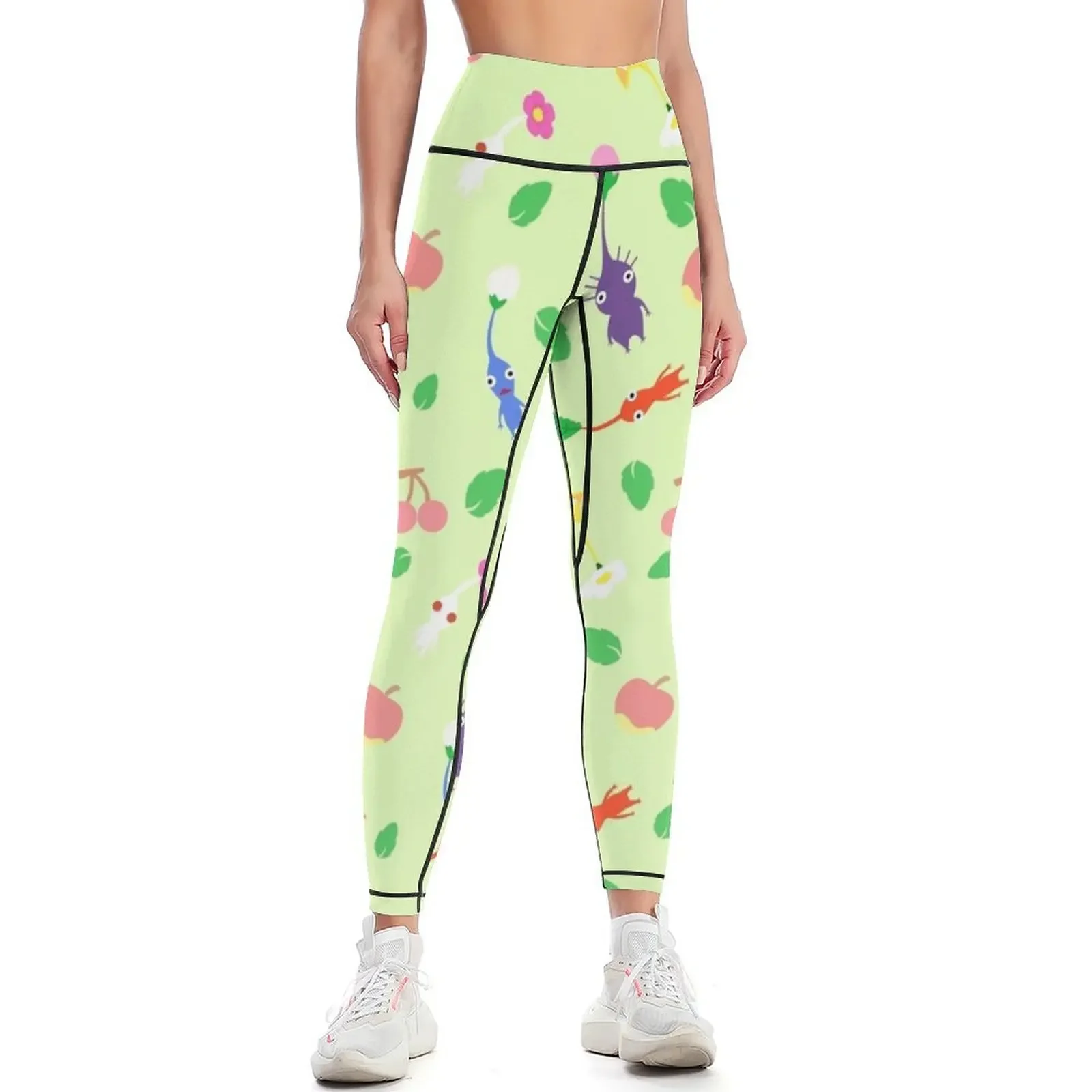 

cute pikmin pattern Leggings legging gym Women's gym Womens Leggings