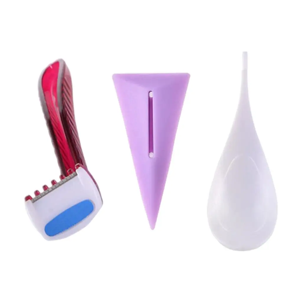 Women's Bikini Shaver Silicone Shaping Tool Electric Razor Blade Holder for Pubic Hair and Smooth Skin Care at Home