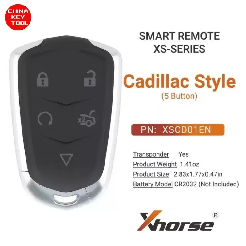 1PCS Xhorse Universal Smart Remote Key For Cadillac Style XSCD01EN 5 Button