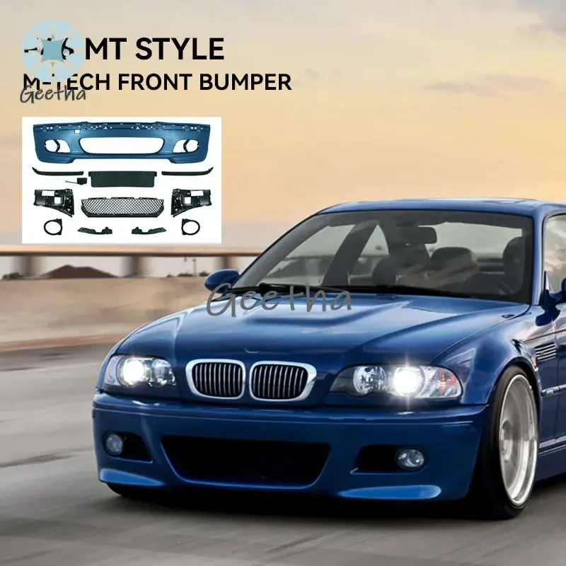 

Wholesale Car Exterior Accessories 3 Series Front Rear Bumper Bodykit E46 MT Full Body Kit for BMW E46