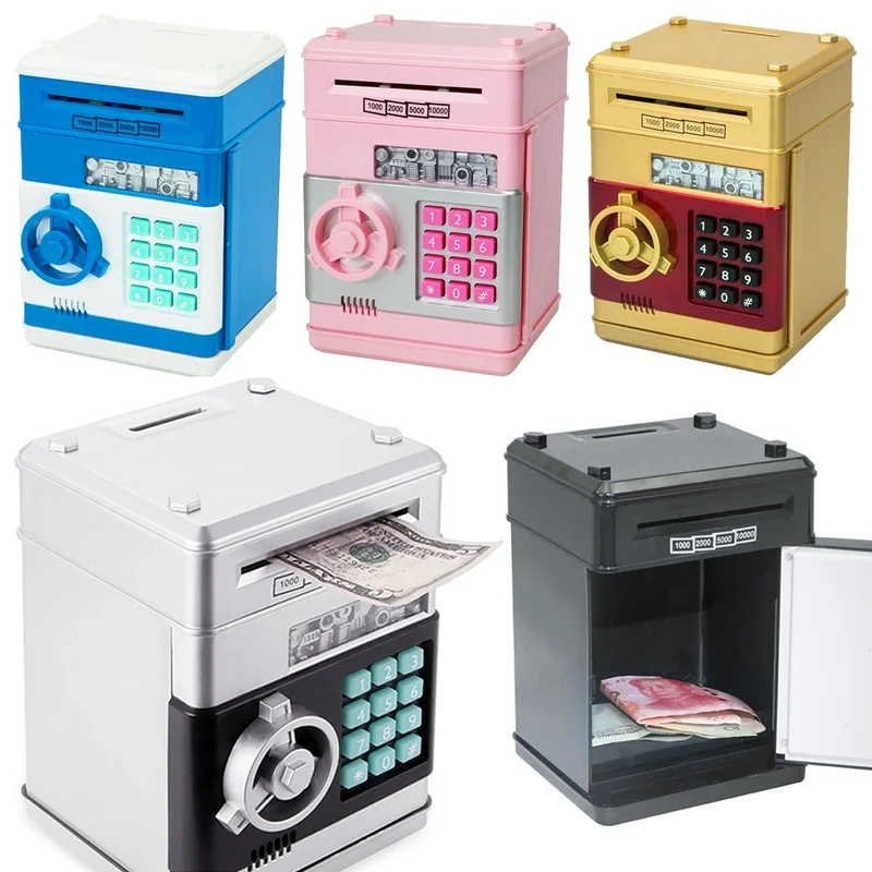 Safe Deposit Box, Banknotes, Cash Box, Gifts, Electronic Piggy Bank, ATM Password, Cash Box, Cash Coin Box, ATM Bank