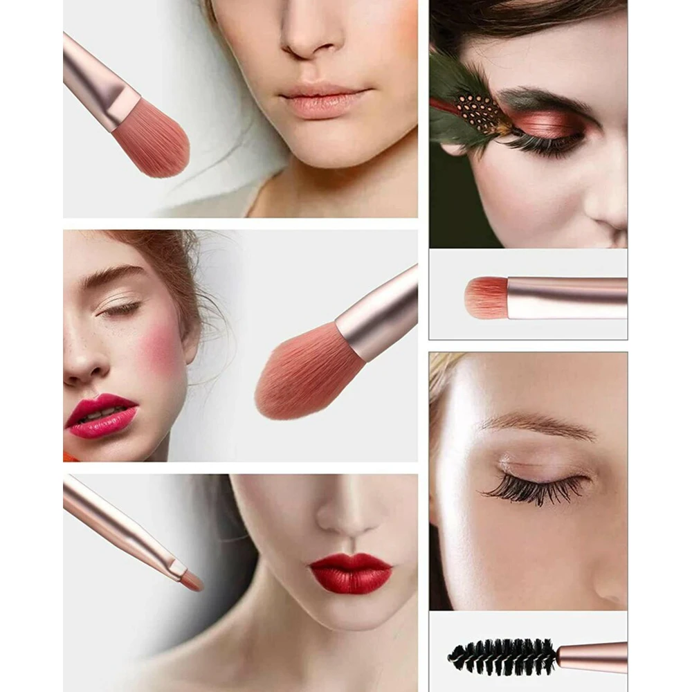 8 ピース/セットプロフェッショナルメイクブラシセットアイシャドウファンデーションコンシーラーブレンド化粧ブラシファンデーション美容メイクツール