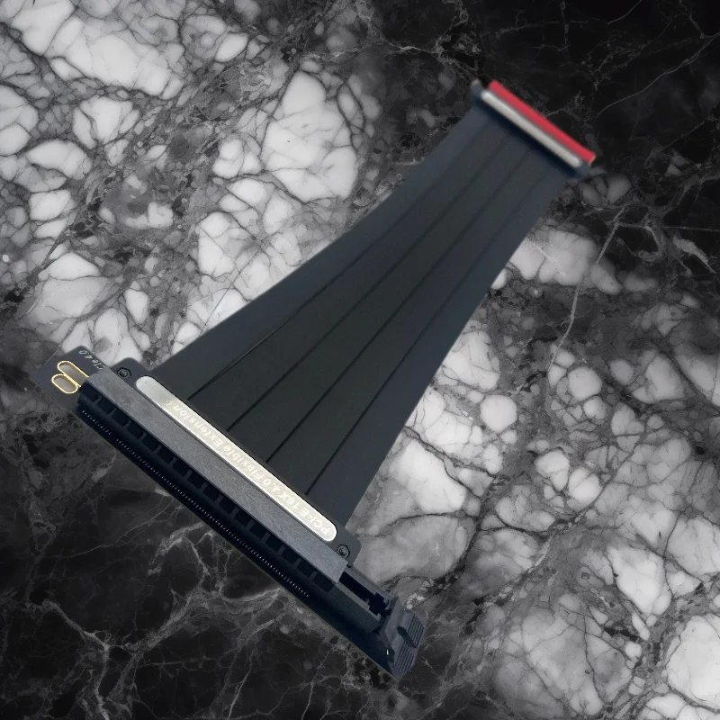 

PCIE 4.0 16X to 16X 90 Degree Extension Cable Riser Male to Female Extender High Shielding Property Efficient for Graphics Card