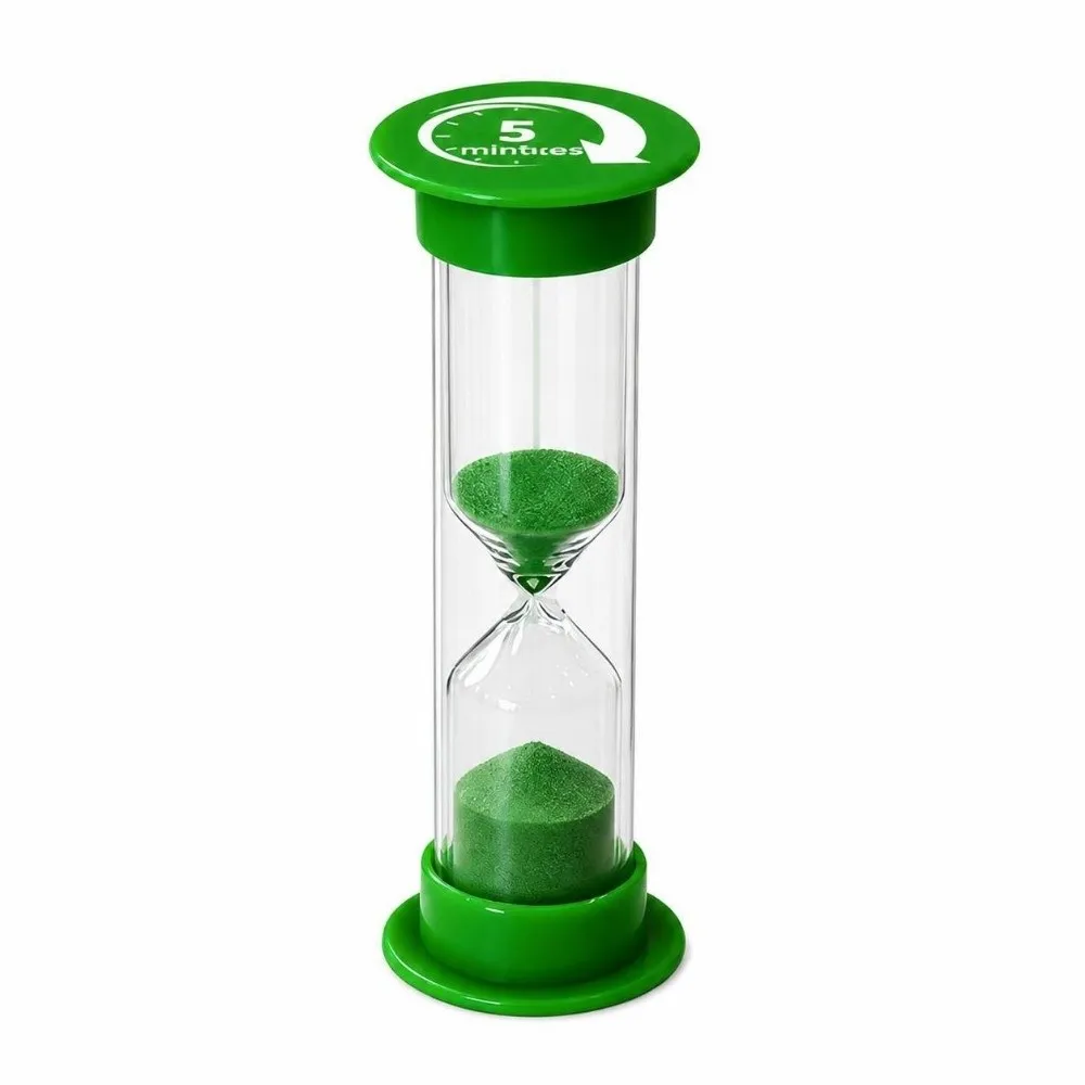 Multiple Durations Sand Timer 1/2/3/5/10 Minutes Multicolor Hourglass Timer Plastic 30 Second Sand Clock Classroom Timer