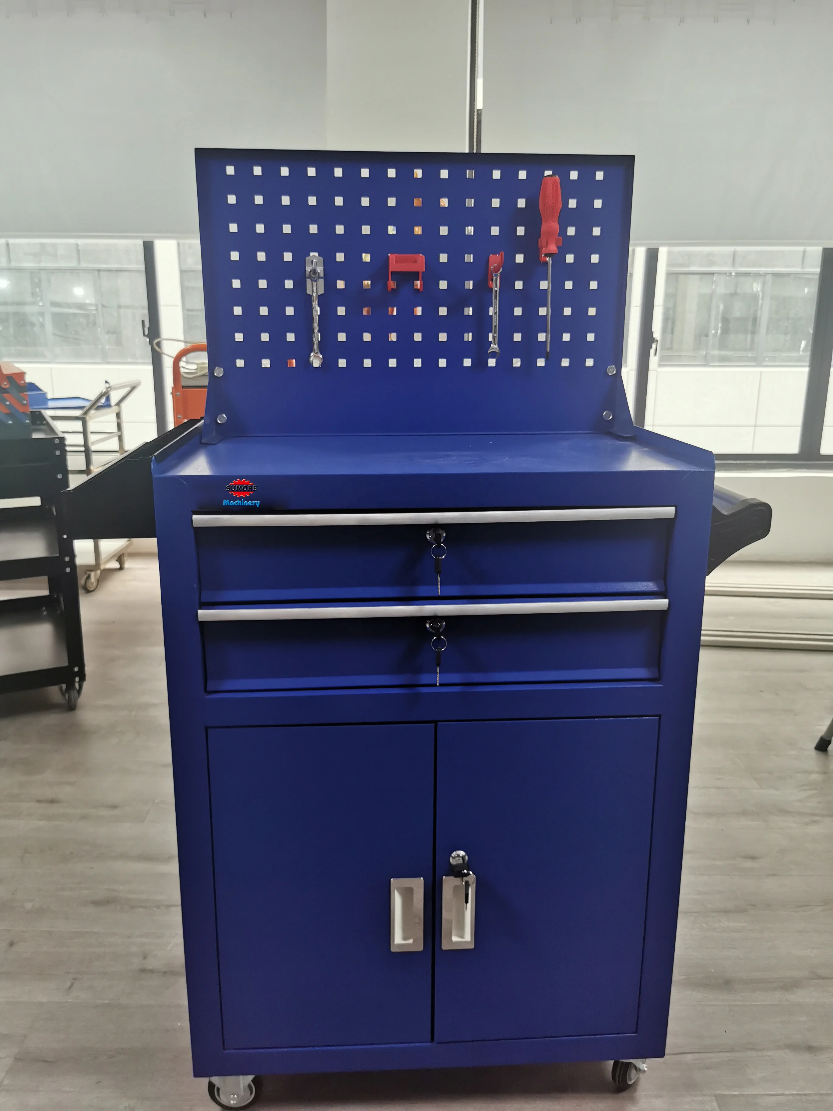 Tools Cabinet SP-002 Metal Tool Box Tool Trolley Toolbox Cabinets with Wheels SUMORE