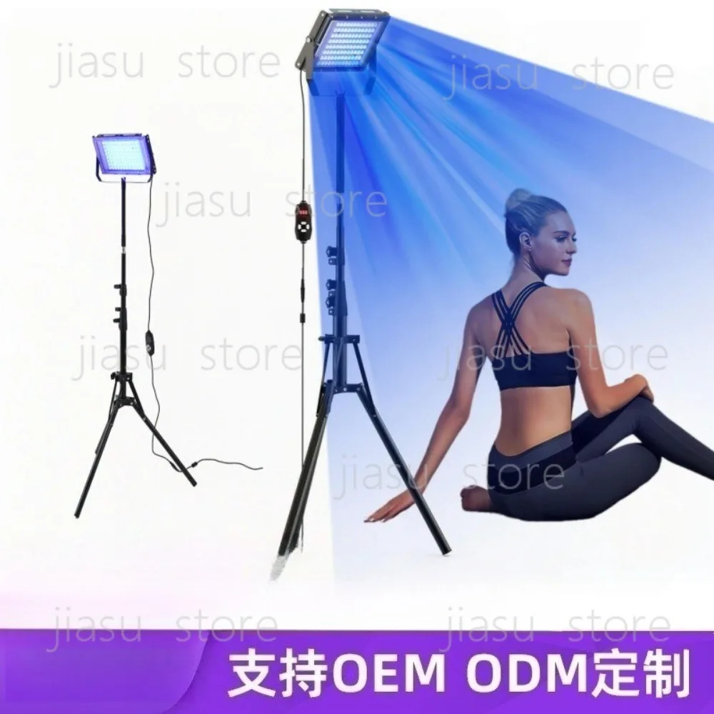Household 96‑LED Blue Light Tanning Physiotherapy Lamp,Complete Bracket Included for Home Sun Tanning and Body Phototherapy Skin