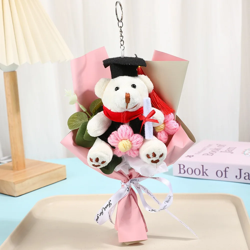 

Graduation Gift Lovely Bear Graduation Bear Bouquet Lovely Cartoon Bear Bouquet Elegant Doctoral Bear Graduation Season