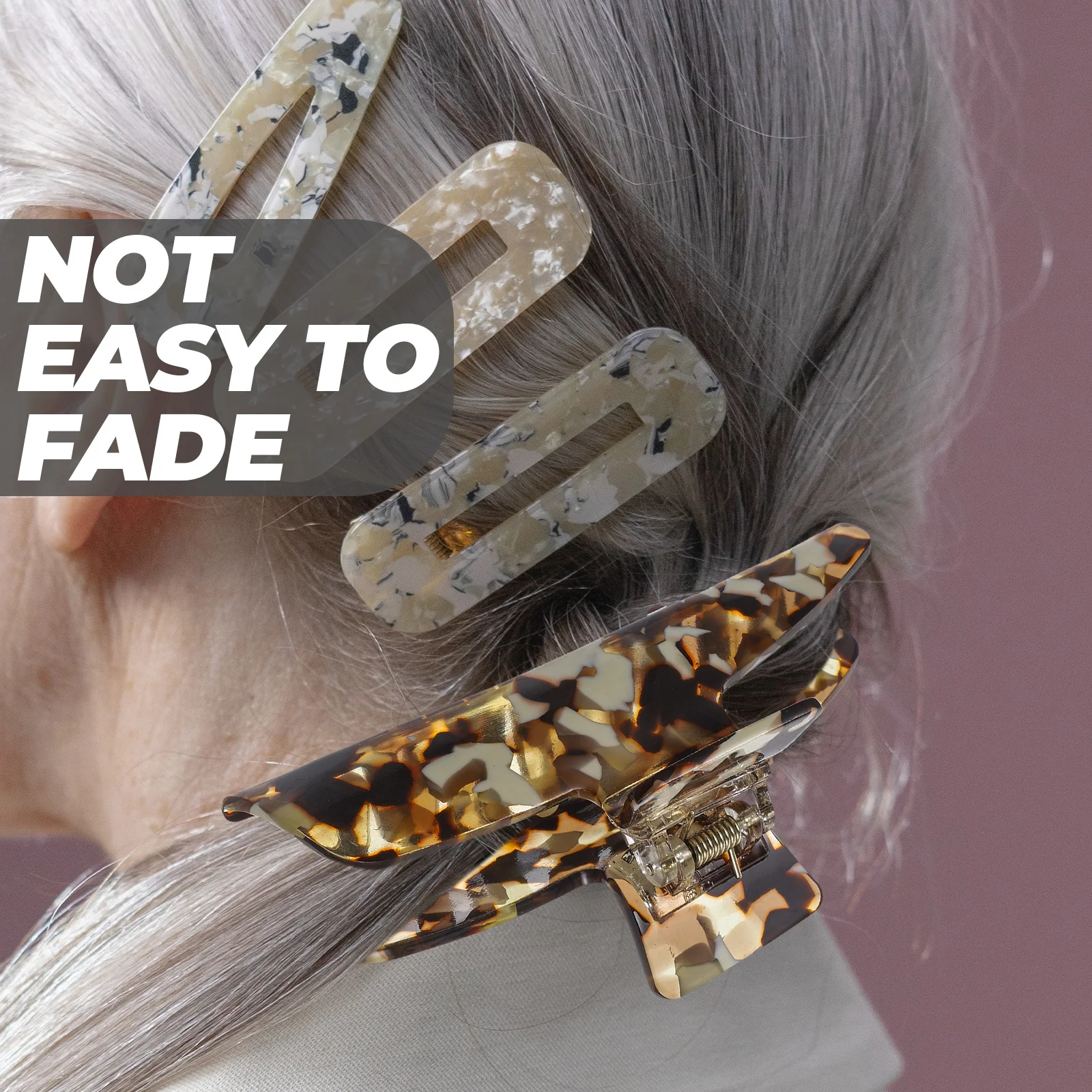 

Shark Hair Claw Clip Acetate Sheet Sturdy Durable Hair Styling Tool Claw Clips for Workspace Banquet Acetate Sheet Jaw Clips