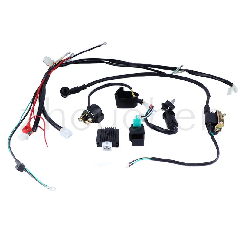 

CDI Wiring Set For 50 70 90 110CC ATV Quad Gokart Full Electrics Wire Harness Coil CDI Wiring Set Motorcycle Ignition Tool