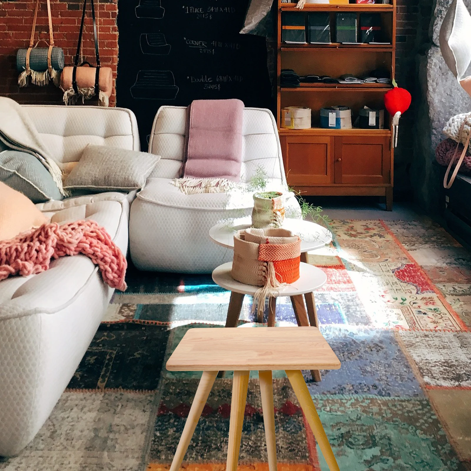 ท็อปโต๊ะไม้เปลี่ยนทดแทน ขนาด 35x35 ซม. สีธรรมชาติ สำหรับโต๊ะทำงานที่บ้าน สำนักงาน ร้านอาหาร โต๊ะกาแฟ ชิ้นส่วนท็อปโต๊ะไม้