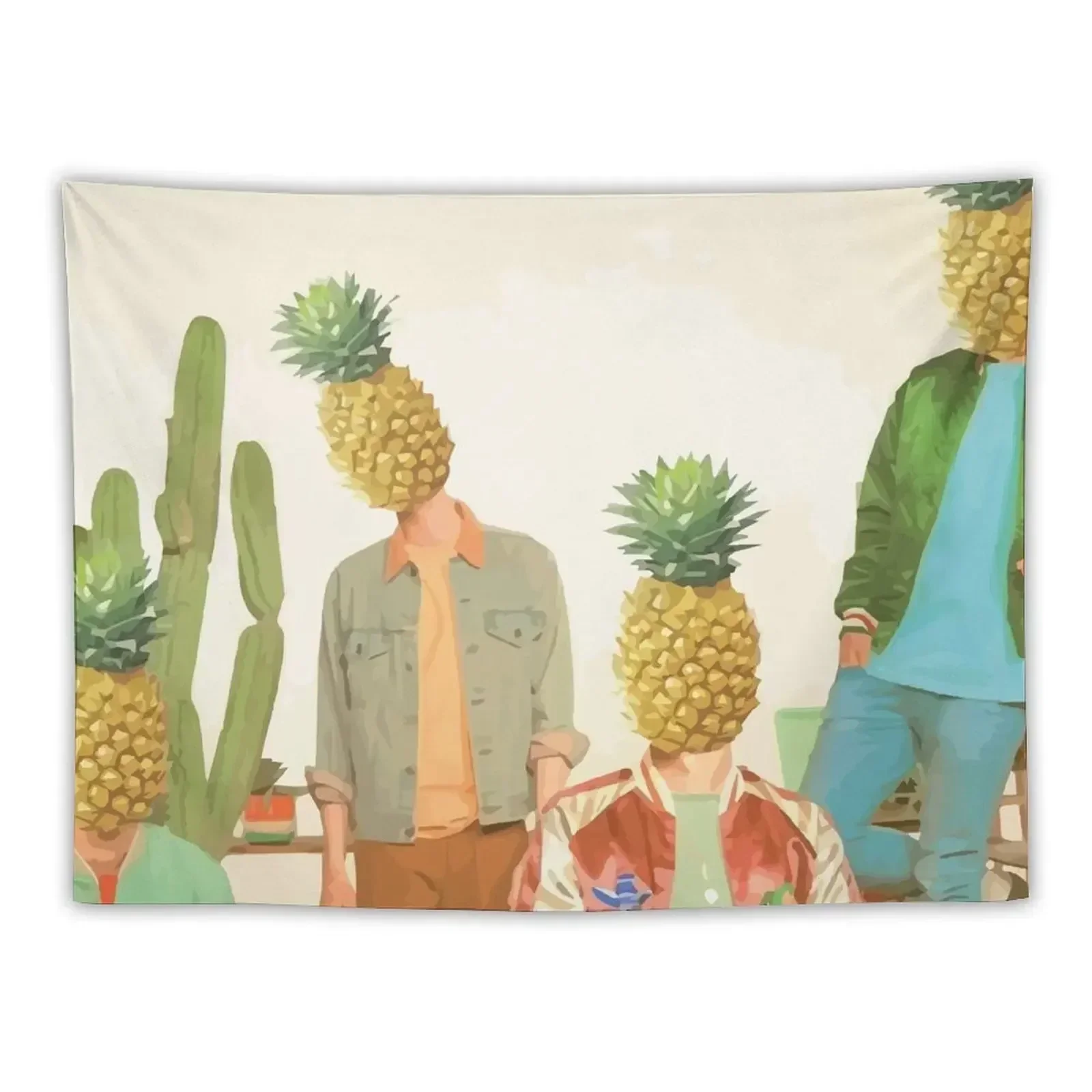 

Glass Animals Pineapple Heads Tapestry Wall Decor Wall Hanging Wall Christmas Decoration Aesthetic Room Decors Tapestry