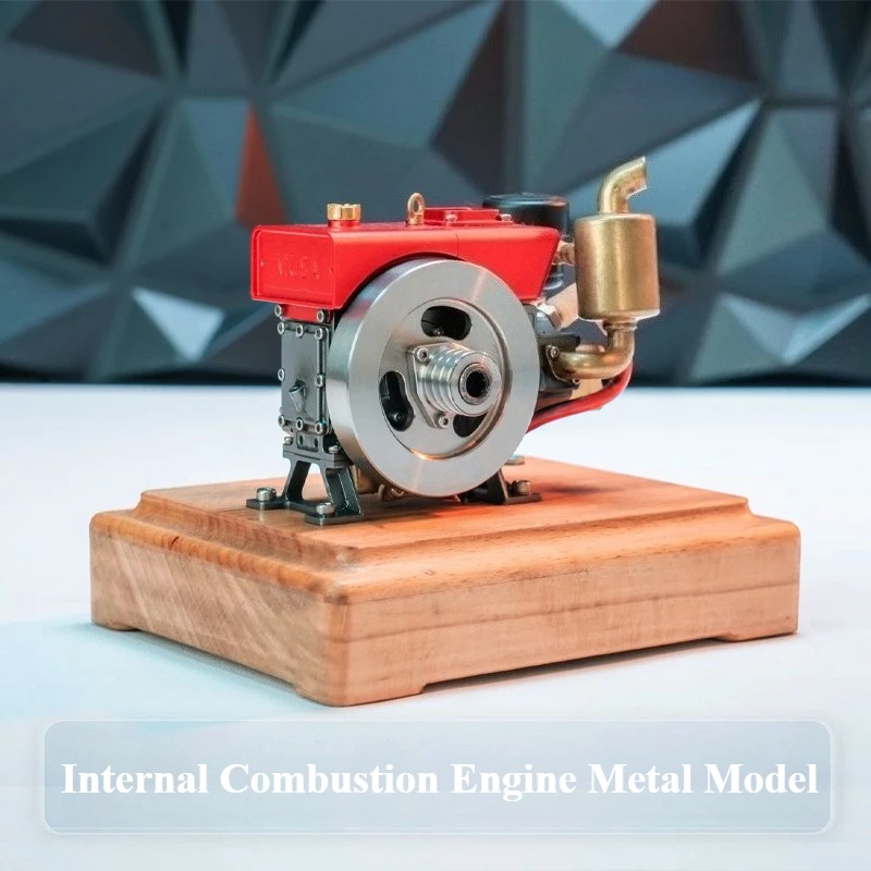 

MUSA Small Single Cylinder Four Stroke Engine Model Metal Diesel Internal Combustion Engine