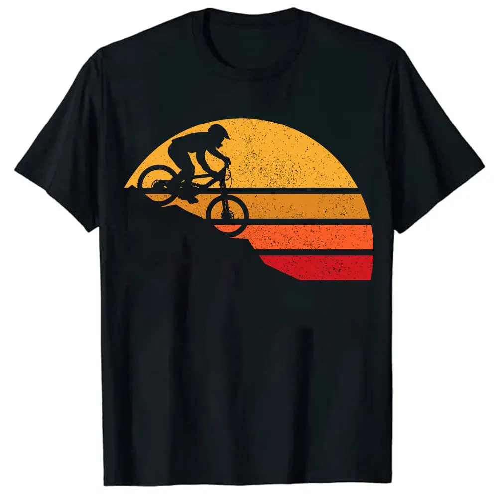 Women's Retro Mountain Bike T-shirt, Stylish Print Women Clothing Fashion Graphic T Shirts Summer Streetwear Personality Y2K Top