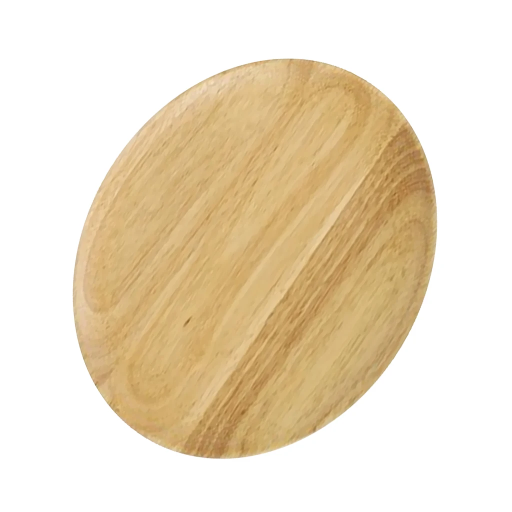 Eco Friendly Wood Plate for Serving Snacks Dinner Tableware Wooden Tray Food Kitchenware Dish