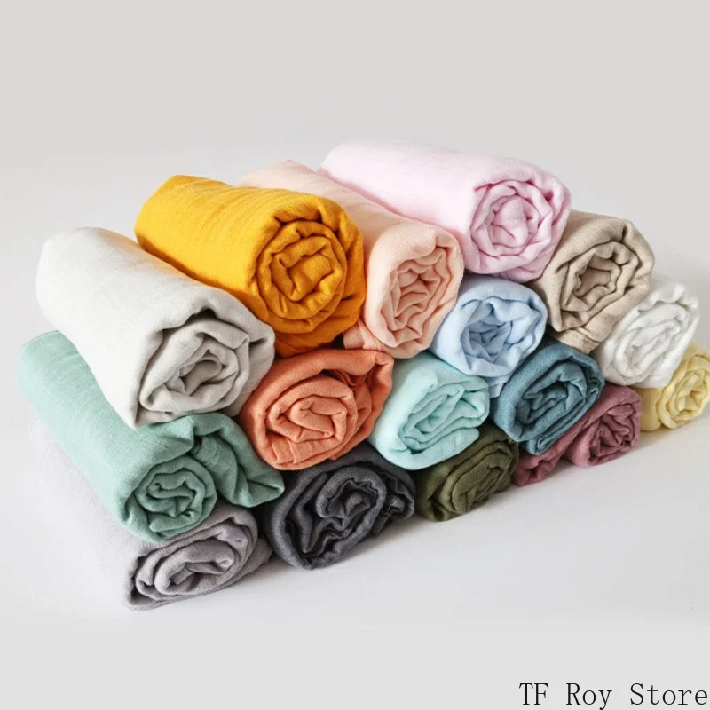 120*120cm Muslin Bamboo Baby Blanket Soft Newborn Swaddle Wrap Bath Towel Blanket Infant Sleepsack Stroller Cover for 0-36M