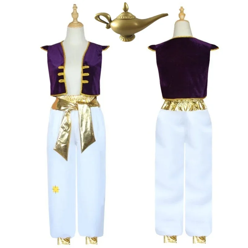 

Костюм на Хэллоуин, фильм в прямом эфире, костюм принца Аладдина, детский карнавальный костюм