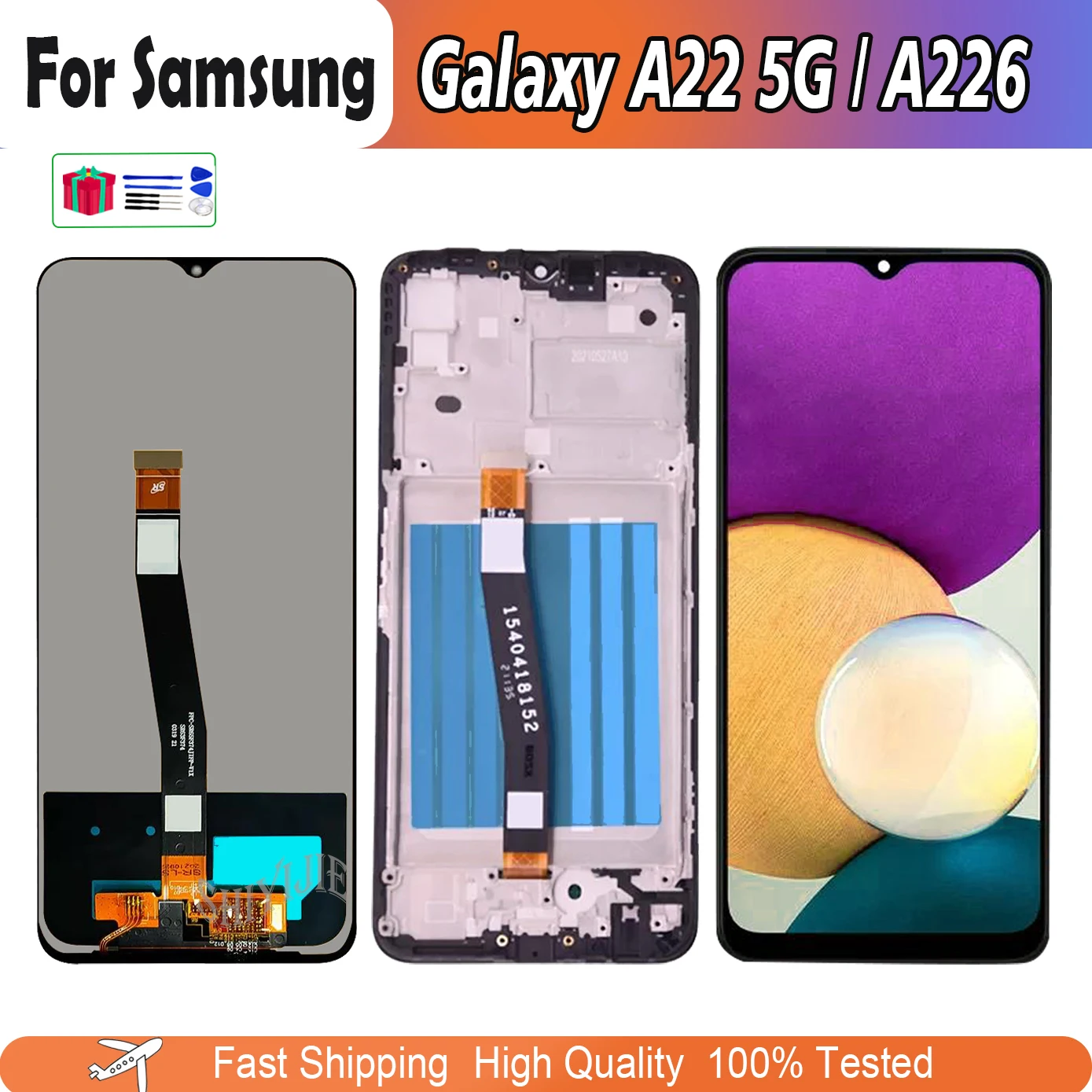 

For Samsung Galaxy A22 5G LCD Display Touch Screen For A226 A226B SM-A226B/DSN Display Assembly Digitizer Replacement