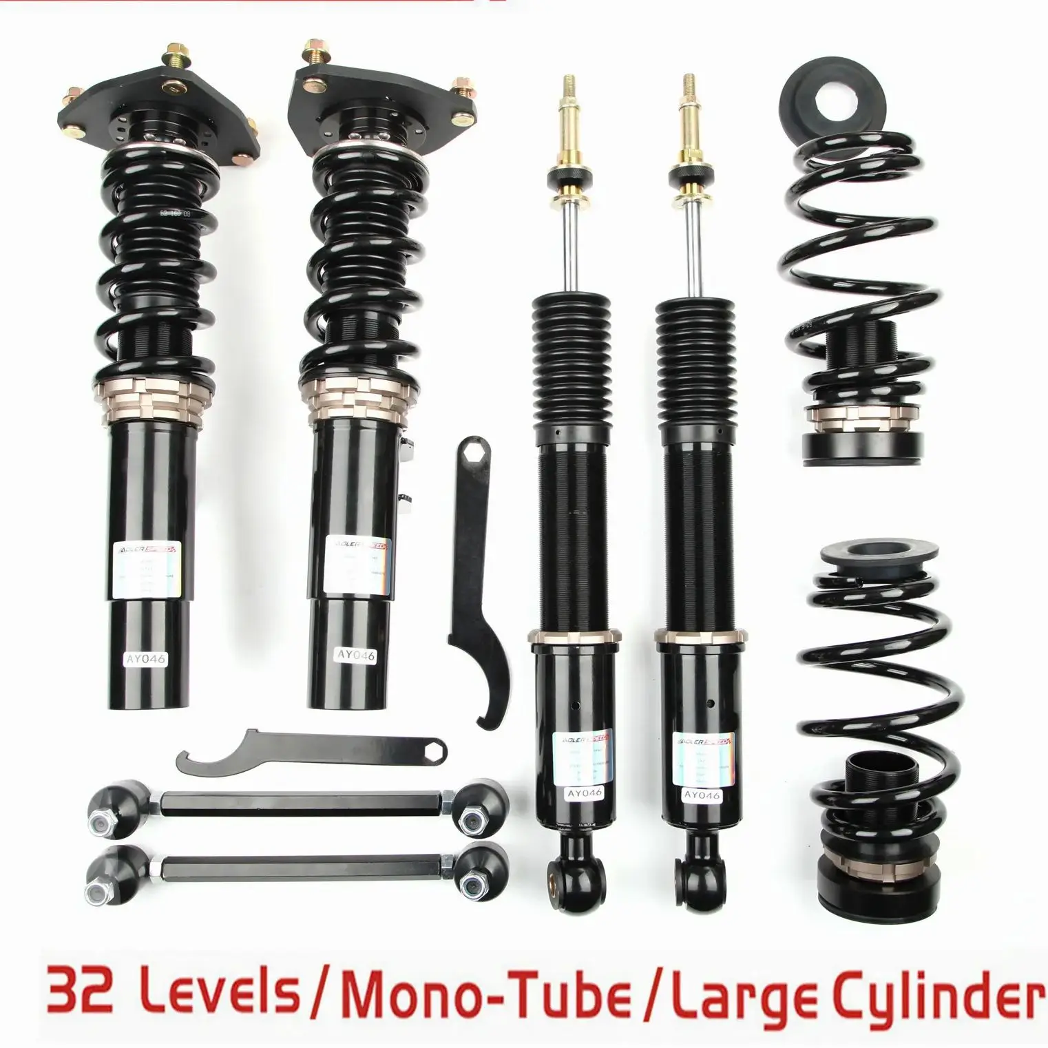 32 Way Mono Tube Coilover Suspension Kit For VW GTI MK5 MK6 06-14 