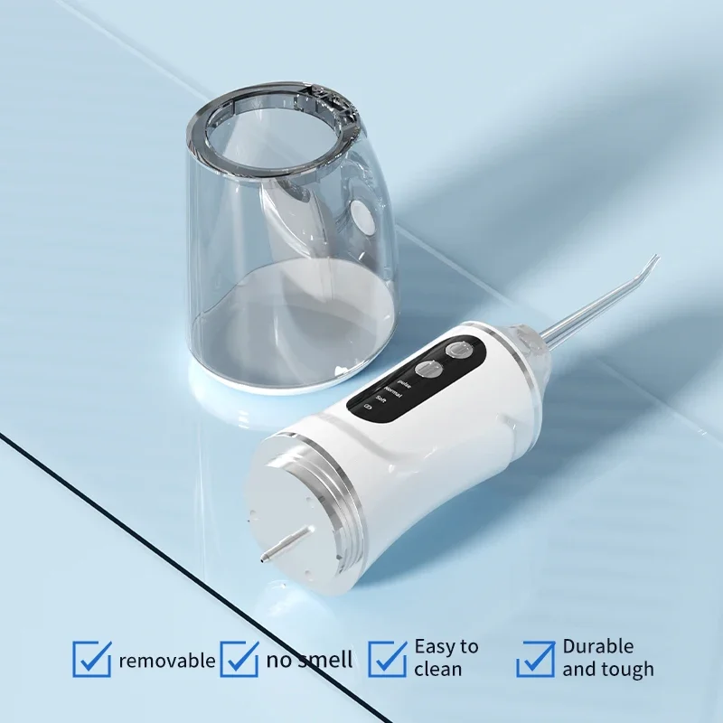 Dental Oral Irrigator Household Water Flosser Oral Cleaning Machine 5 Nozzles 3 Modes USB Rechargeable 300ml Water Tank gallery 2