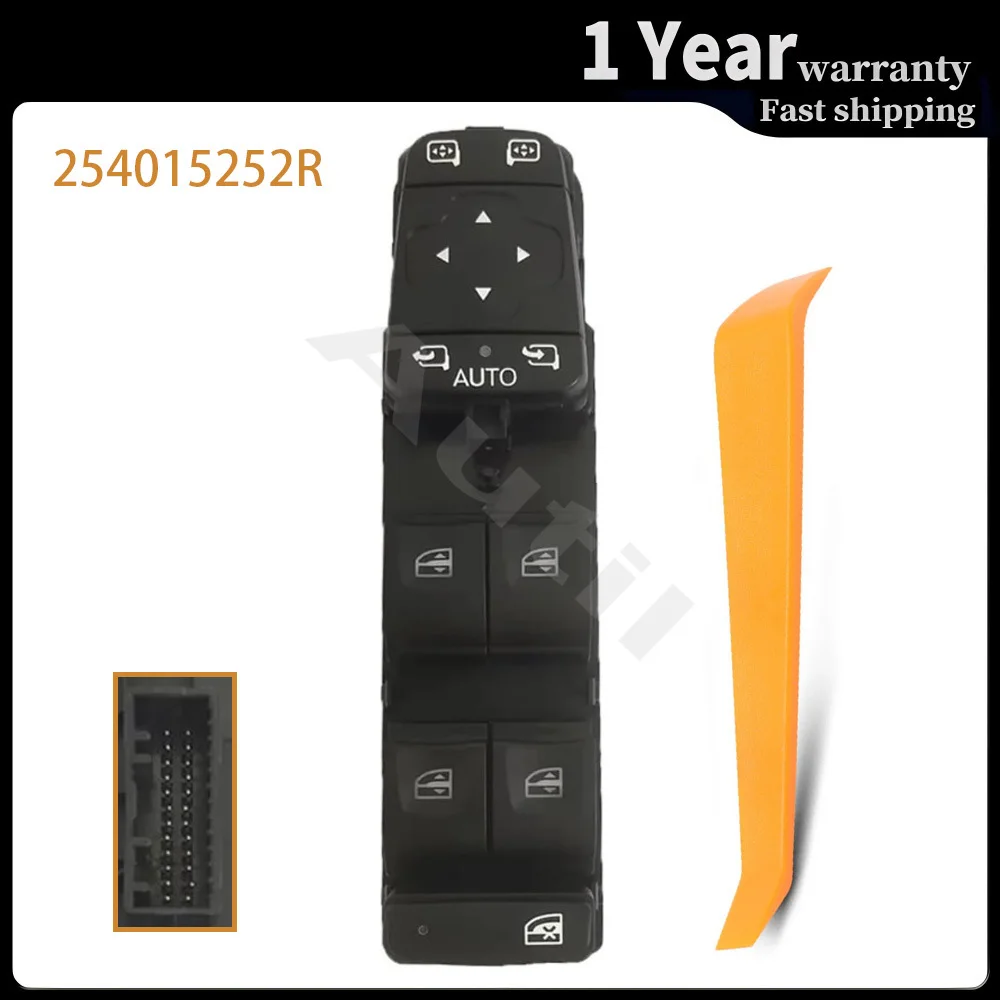 

For Renault Megane Electric Power Master Window Switch Glass Lifter Control Button Car Accessories 254015252R 25401-5252R