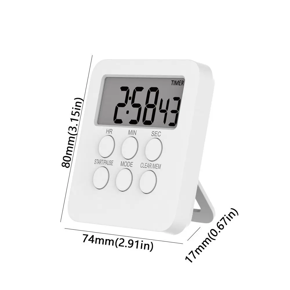 Self-discipline Silent Electronic Timer Visual Setting Multifunction Kitchen Timer Magnetic Alarm Clock Cooking