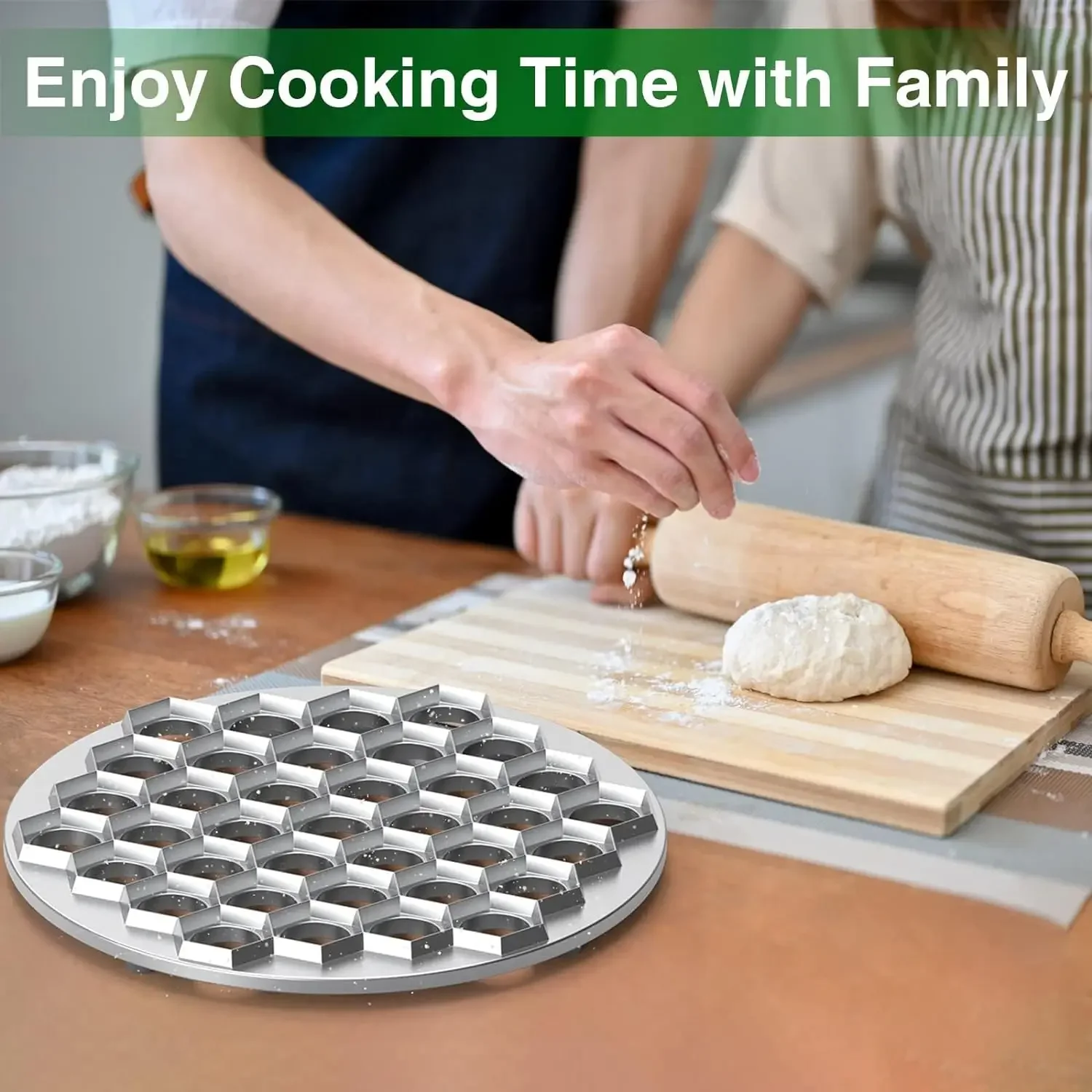 Pelmeni Maker Russian Dumpling Mold Pelmeni Metal Mold with Pastry Ravioli Wheel Pasta Double Cutter for Kitchen Cooking Tools