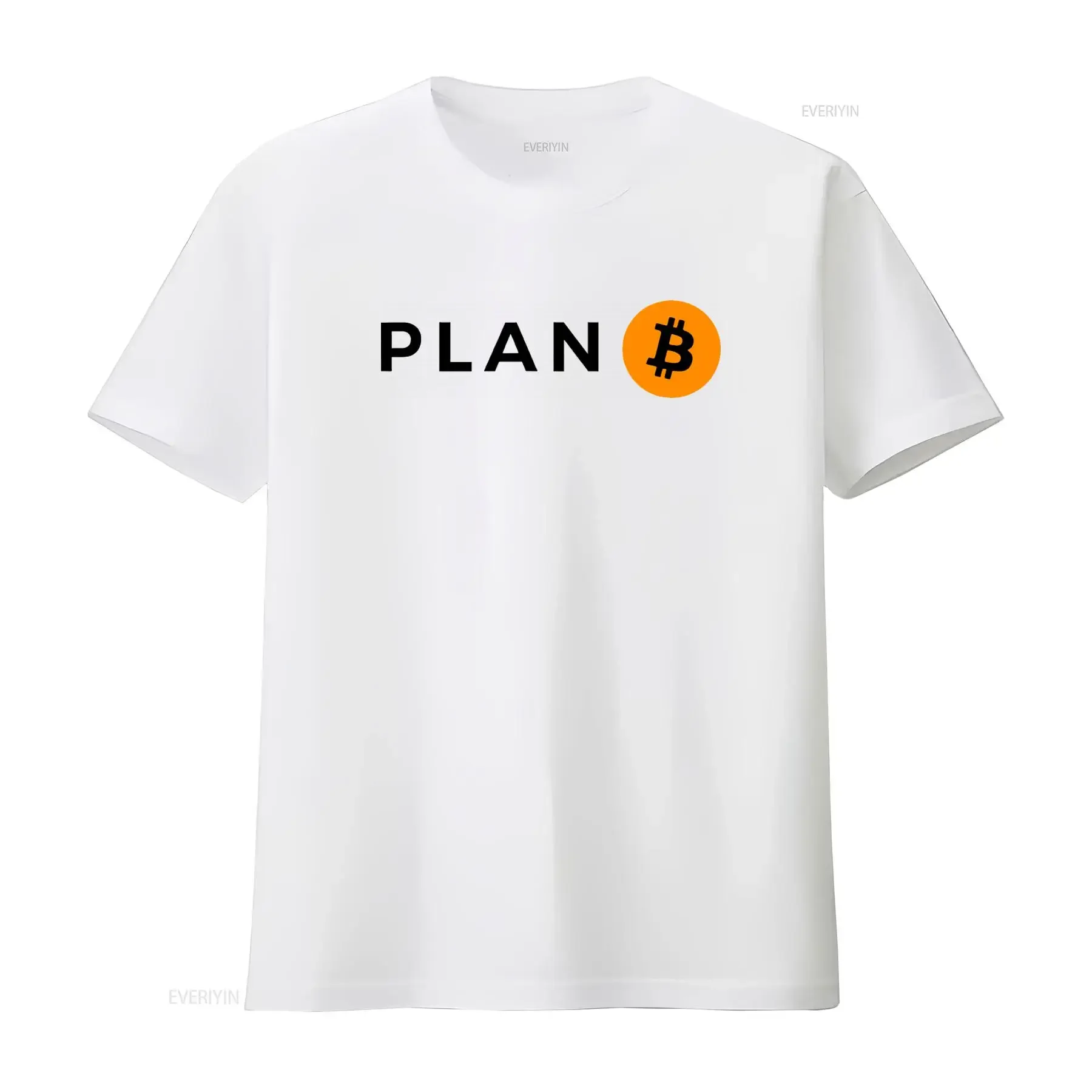 Plan B Bitcoin Cryptocurrency T Shirt Trade Btc Hodl Blockchain  vintage Washed Comfortable Unisex Stretched homme Versatile