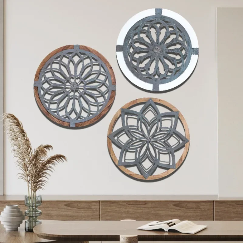 

Round Wooden Wall Artwork, Decorative Wall, Chapter Wall Pendant, Hanging Pattern, Home Furnishings, Ornaments